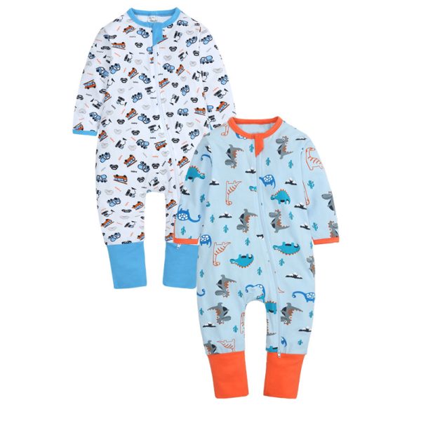 2PCS/Lot Baby Clothes Baby Rompers Baby Boy Clothes Newborn Long Sleeve Cotton Infant High Quality Body Suit Baby Jumpsuit 0-24M 3