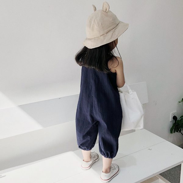 Baby Girls Boys Fashionable Lovely condole jumpsuits Playsuit Romper Cotton Solid Overalls Kids Clothes Outfits MCT039 2