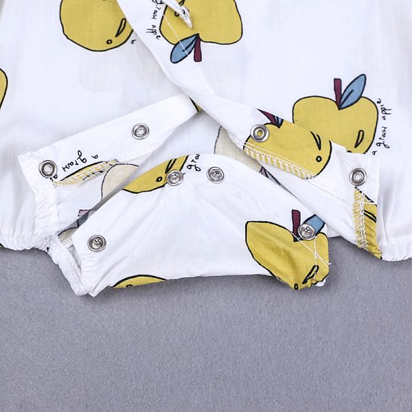 Fruit Floral Japanese Kids clothes Kimono Summer Baby clothing Girl Boy Rompers Cotton Casual Tracksuit Infants Jumpsuits MBR187 6