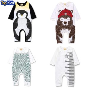 Cotton Newborn Kids Baby Girls Boy Romper Long Sleeve White Cute Playsuit Baby Boys Clothes Outfits Autumn 2018 MBR0104 1