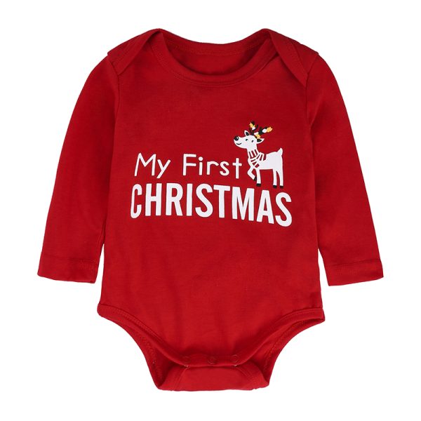 2019 Christmas Cute Newborn Infant Baby Boy Girl Clothes Romper Tops + Long Pants 2PCS Outfit Set Baby Clothing DBC033 3