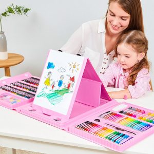 208 Pieces Children Painting Set Watercolor Pen Crayon Paintbrush With Drawing Board Educational Toys Doodle Art Kids Gift 1