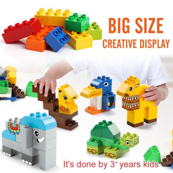 Big Size City Bricks DIY Construction Compatible Building Bricks Plastic Assembly Accessories Building Blocks Toys 2