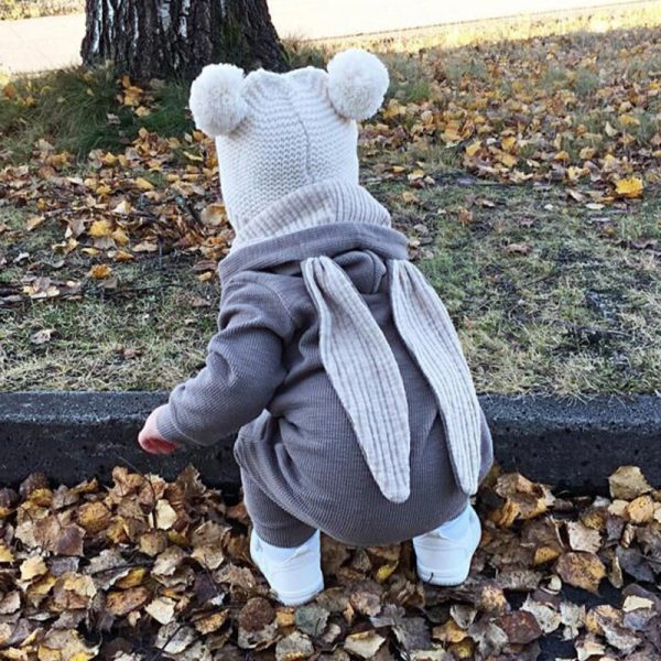 New winter Autumn Baby Rompers Cute Cartoon Rabbit Infant Girl Boy Jumpers Kids Baby Outfits thick Clothes MBR218 2
