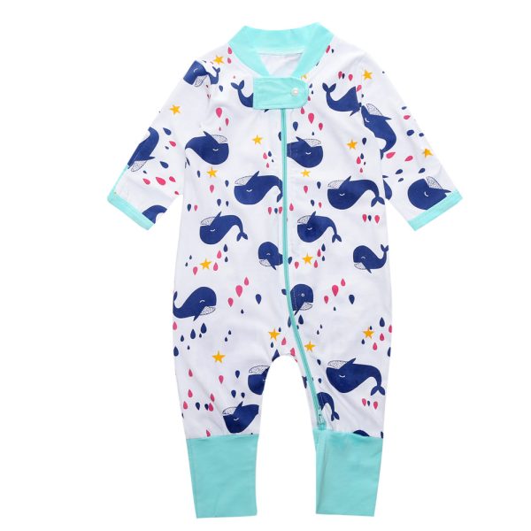 Newborn Baby Boy Clothes Infant Romper Long Sleeve Flower Print Baby Girl Rompers Jumpsuit Pajamas Baby Clothing Girl CR104 3