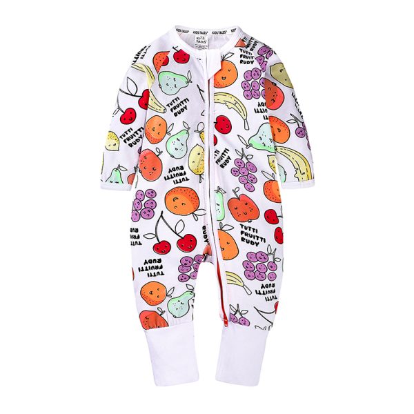 2020 Baby Boys Girls Clothes Cartoon Print Cotton Jumpsuits Unisex Toddler Infant Kids Rompers Newborn Baby Sleepwear MBR24 3