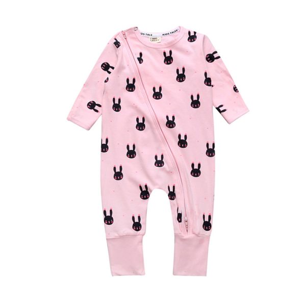 Spring Newborn Baby Clothes Baby Girl Clothing Jumpsuit Romper Infant Costume Kids Sleepwear Pajamas Bebes Onesie CR185 4