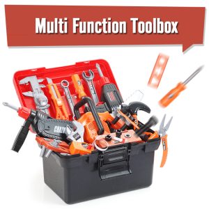 Kids Toolbox Kit Simulation Repair Tools Toys Drill Plastic Pretend Game Play Learning Engineering Educational Teaching Toy 1