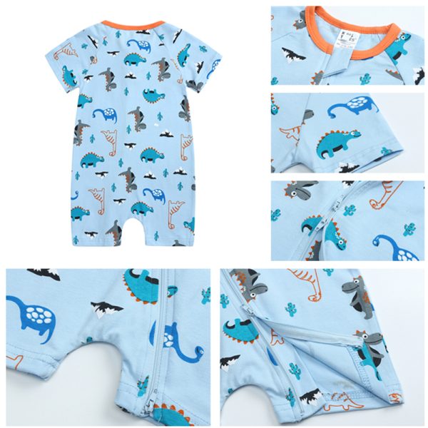 Infant Pajamas For newborn baby Baby Rompers Baby Girl Clothes Cute Dinosaur Cotton Short Sleeve Soft Jumpsuit Ropa Bebe Summer 2