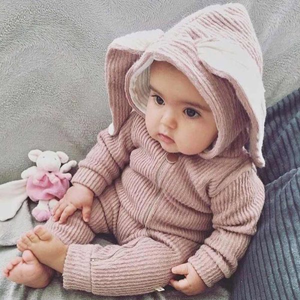 New winter Autumn Baby Rompers Cute Cartoon Rabbit Infant Girl Boy Jumpers Kids Baby Outfits thick Clothes MBR218 3