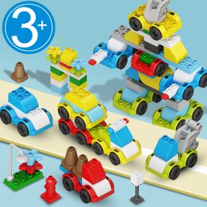 119pcs Changeable Building Block Toy Assembly Bricks Car Transform Robot Toys DIY 3-6 Years Old Girls Boys Educational Gift 1