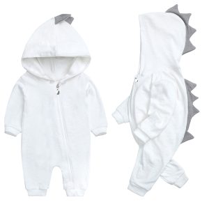 Infant Baby Boys Girls Romper For Newborn Baby  Dinosaur Hooded Romper Soft Cute Outfits Clothes Baby Boy Clothes 3 to 6 Months 1