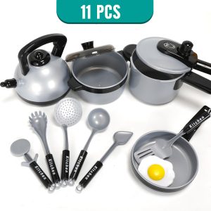 11-50 PCS Kids Girls Gift Pretend Cook Play Mini Kitchenware Simulation Toys Set Cookware Pot Pan Utensils Toys For Children 1