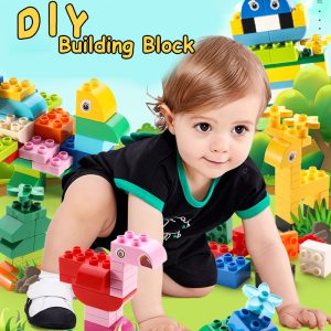 50-300pcs Big Size Building Block Large Puzzle Assembly Kids Baby Toddler Toys For Children Colorful Bulk Bricks Construction 1