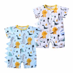 New baby rompers Newborn Infant Baby Boy Girl Summer clothes Cute Cartoon Printed Romper Jumpsuit Climbing Clothes MBR267 1