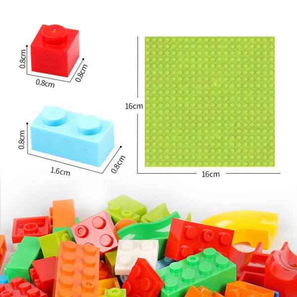 DIY Assemble Funnel Slide Marble Race Run Maze Ball Track Bricks Toys For Children Building Blocks Set Base Plate Kids Gift 2