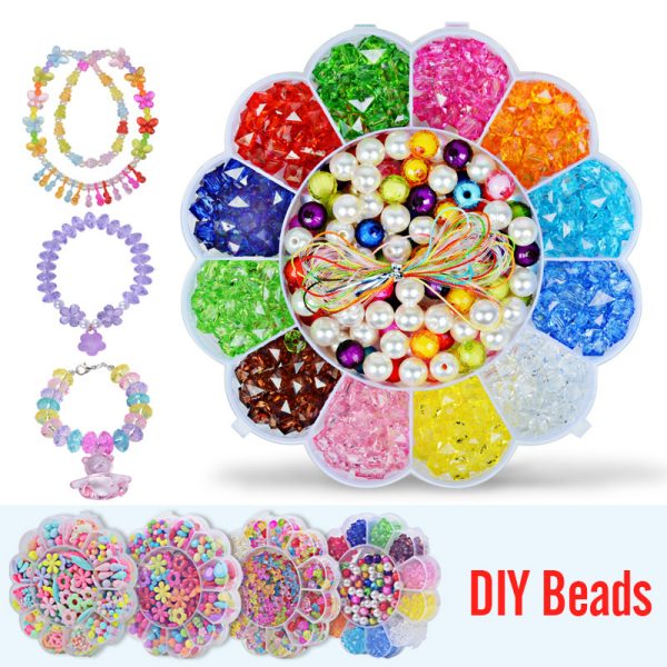 500pcs DIY Children Hand Making Toys Colorful Jewelry Necklace Bracelet Handmade String Beads Girl Gift Arts And Crafts For Kids 2