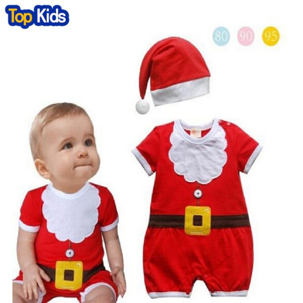 CR050 Christmas gift hits baby jumpsuits Santa Claus clothes for newborn boys girls overalls for children 2018 new arrival 1