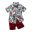 Boy Clothing Set fashion Summer T-Shirt Floral Children Boys Clothes Shorts Suit for Kids Outfit 1-6T Boys Outfit MB5331 8