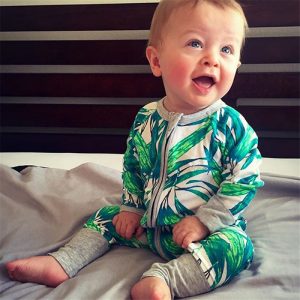 Newborn Baby Boy Clothes Infant Romper Long Sleeve Flower Print Baby Girl Rompers Jumpsuit Pajamas Baby Clothing Girl CR104 1