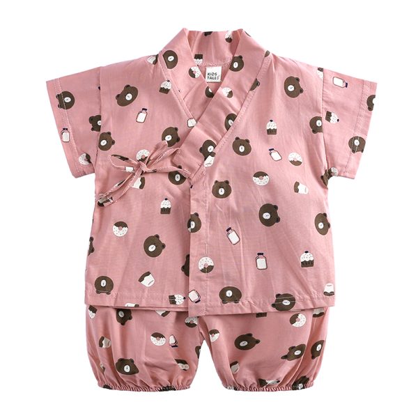 2020 Children's Clothing Sets Summer fashion cartoon Baby boys pajama suits Kids Clothing Set sleepwear t-shirts+trousers MCC004 3