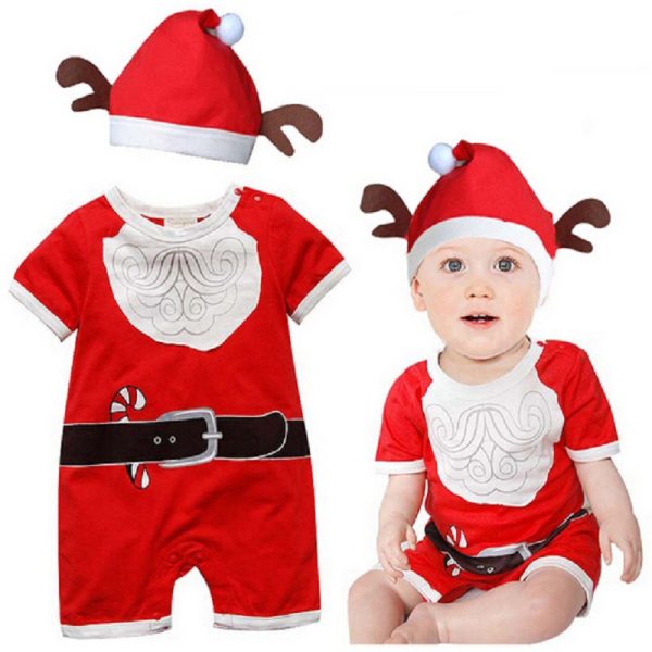 CR050 Christmas gift hits baby jumpsuits Santa Claus clothes for newborn boys girls overalls for children 2018 new arrival 2