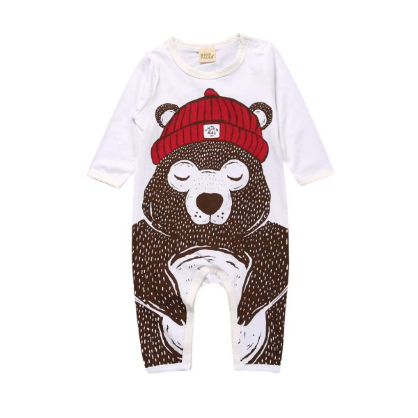 Cotton Newborn Kids Baby Girls Boy Romper Long Sleeve White Cute Playsuit Baby Boys Clothes Outfits Autumn 2018 MBR0104 3