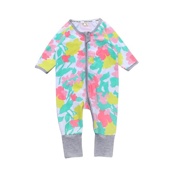 Spring Newborn Baby Clothes Baby Girl Clothing Jumpsuit Romper Infant Costume Kids Sleepwear Pajamas Bebes Onesie CR185 2