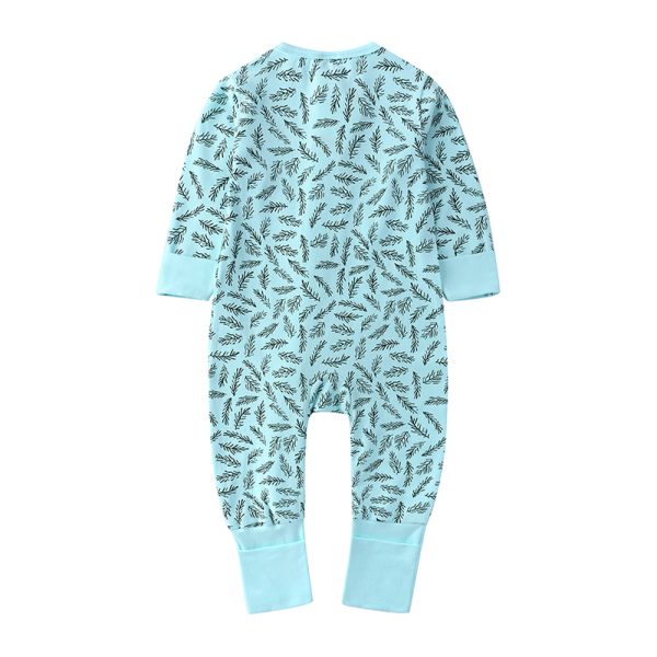 Newborn Baby Clothes Boy Girls Romper Floral leaf Cartoon Printed Long Sleeve Cotton Romper Kids Jumpsuit Playsuit Outfits MR263 2