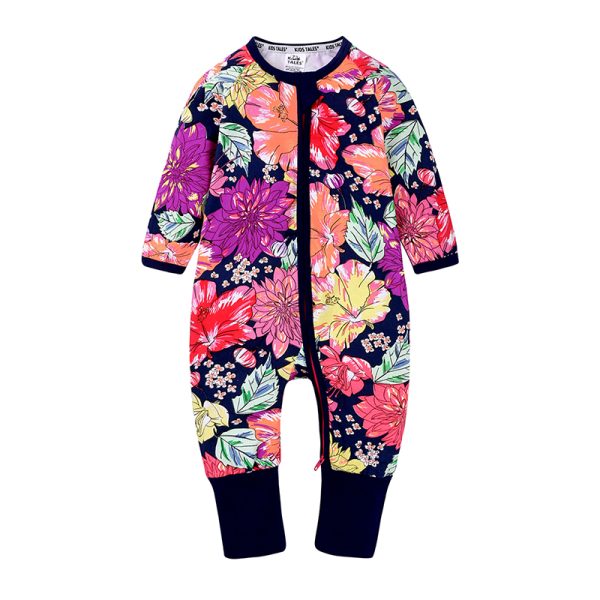 2020 Baby Boys Girls Clothes Cartoon Print Cotton Jumpsuits Unisex Toddler Infant Kids Rompers Newborn Baby Sleepwear MBR24 4