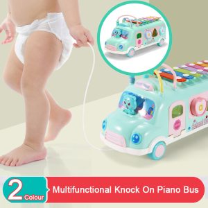 Bus Car Music Instrument Toy For Children From 1-3 Age Kids Education Toddler Development Mobile Educational Toy For Baby 1