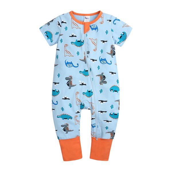 For Baby girl Boy clothes For newborn baby romper Jumpsuit costumes Dinosaur Short Sleeve  summer clothes girl Pajamas Bodysuit 1