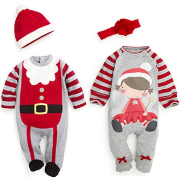CR050 Christmas gift hits baby jumpsuits Santa Claus clothes for newborn boys girls overalls for children 2018 new arrival 6