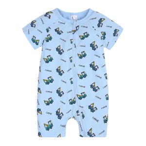 Bodysuit for Newborn Baby Girl Boy Clothes Rompers Jumpsuit  Zipper Cartoon Cotton Short Sleeve Ropa Bebe Infant Pajamas Summer 1