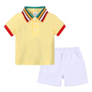 Toddler Boys Clothing Set Summer Tops Shorts Children Sport Suit 1st Birthday Costume Toddler Boys outfits Clothes Sets MB526 1