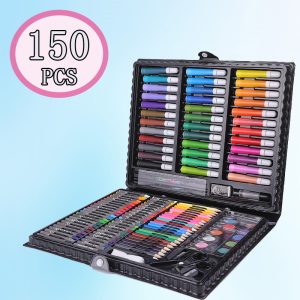 150pcs Drawing Painting Watercolor Markers Pen Crayon Kids Gift Stationery Learning Art Brush Graffiti Pencil School Supplies 1