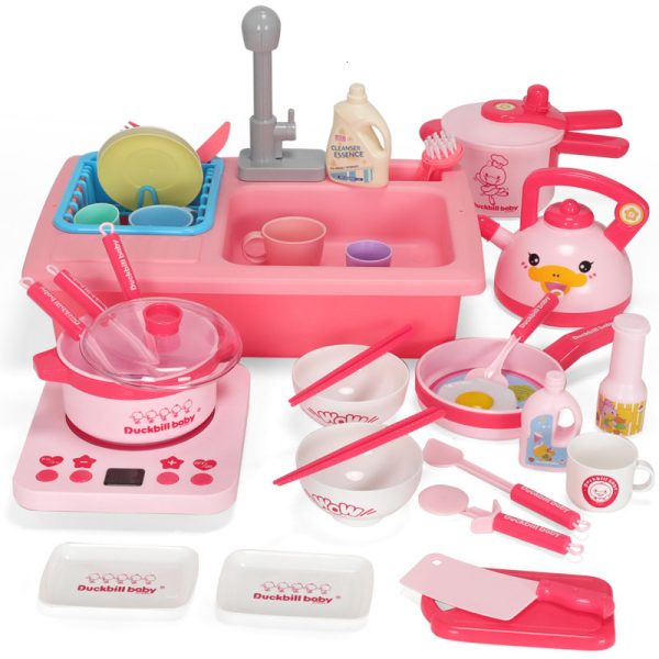 11-50 PCS Kids Girls Gift Pretend Cook Play Mini Kitchenware Simulation Toys Set Cookware Pot Pan Utensils Toys For Children 5