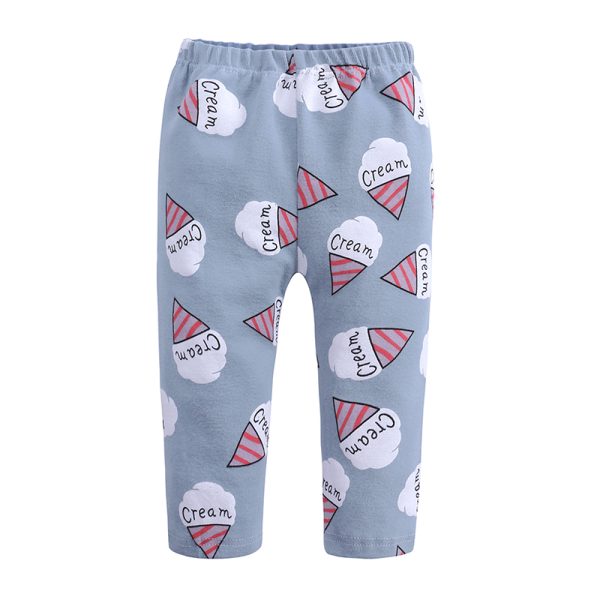 MB480Fall winter Kids Pajamas Sleepwear Boys Girls Cute Ice Print Sets Kids Clothes Nightwear Homewear Children Suits 1-7T 5