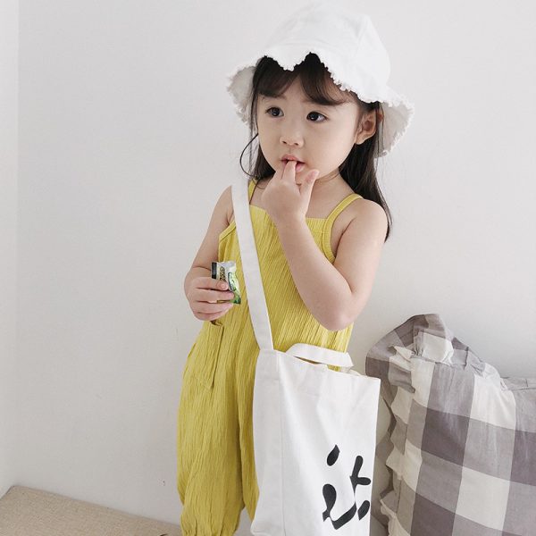 Baby Girls Boys Fashionable Lovely condole jumpsuits Playsuit Romper Cotton Solid Overalls Kids Clothes Outfits MCT039 3